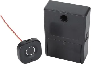 Vingerafdruk ladeslot - elektronisch kastslot - zwart