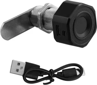 Vingerafdrukslot 30 mm zwart