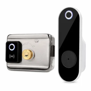 Vingerafdrukslot met rfid zwart