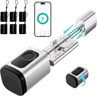 Vingerafdrukslot - smart lock - zilver