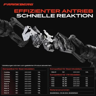 VW/Seat Deurslot servomotor achter rechts 6-polig voor Polo 9N / Ibiza III (2001-2009)