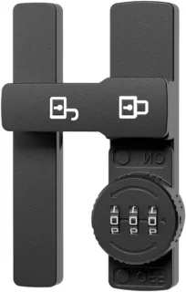 Wachtwoord schuurdeurslot - keyless schuifgrendel - zwart