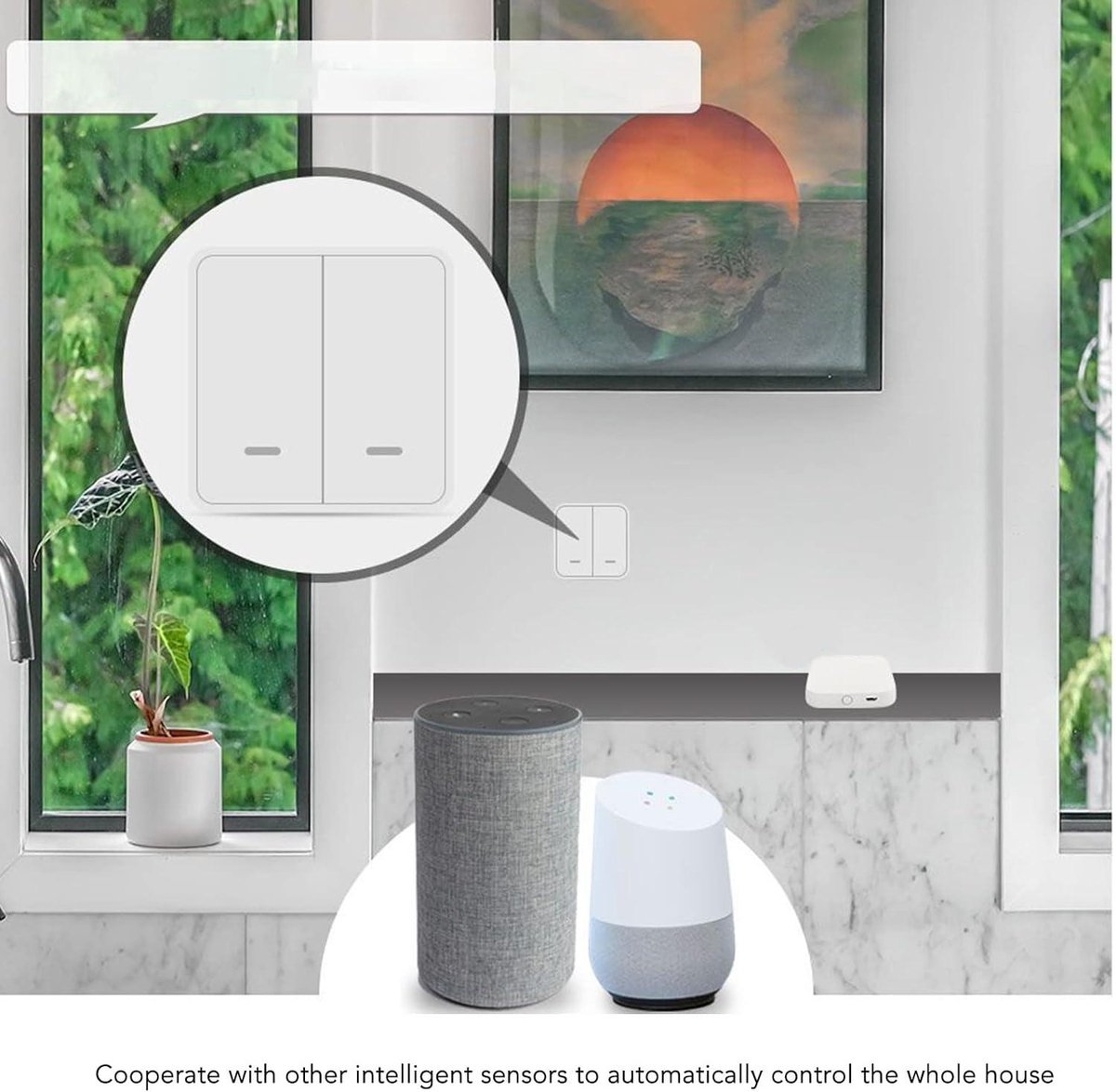 Wifi Gateway Keyless Entry Smart Door Lock ZigBee Bluetooth Hub