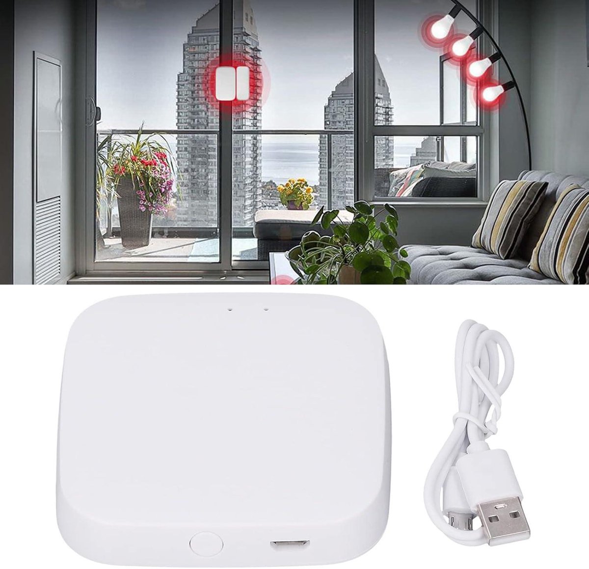 Wifi Gateway Keyless Entry Smart Door Lock ZigBee Bluetooth Hub