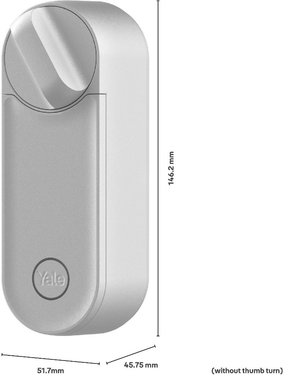 Yale Linus Slim Deurslot L2 Zilver