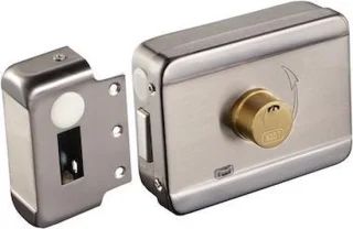 YLI ABK-703B elektrisch zelfsluitend RVS oplegslot dubbele cilinder