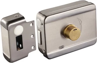 YLI ABK-703B-S elektrische RVS oplegslot dubbele cilinder