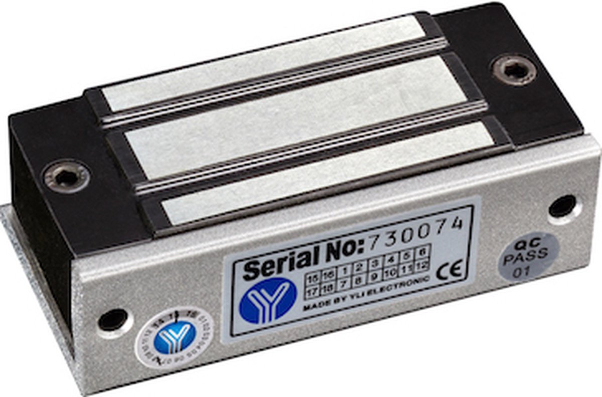 De YLI YM-60N-S Mini Elektromagnetisch Slot 60KG 12/24VDC in één oogopslag