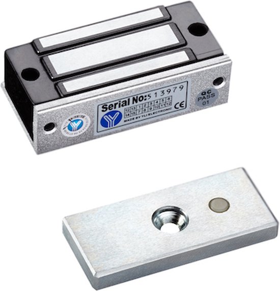YLI YM-70N-S mini elektromagnetisch opbouwslot 70KG 12/24VDC