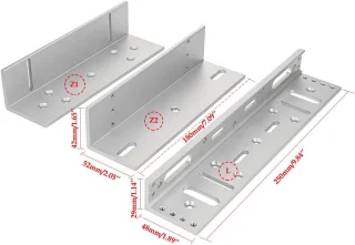 Z en L Montagebeugel voor elektromagneetslot