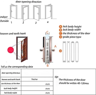 Zinc Alloy Biometric Keyless Door Lock