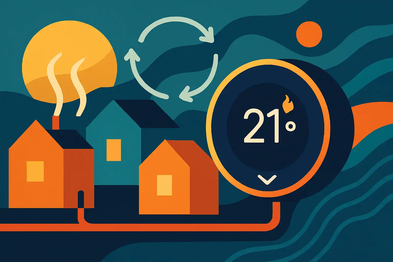 Energie delen met de buren: zo laat je slimme thermostaat samenwerken in een virtueel warmtenet