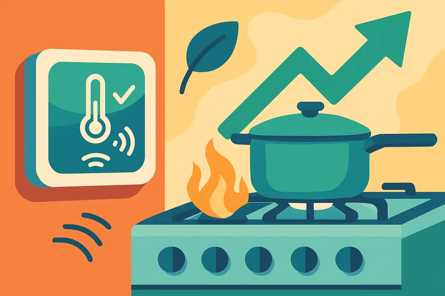 Laat je fornuis meewerken: zo benut je kookwarmte met je slimme thermostaat en bespaar je energie