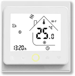 Programmeerde Wi-Fi Thermostaat met Touchscreen | Afstandsbediening via Smartphone | Compatibel met Alexa en Google Home