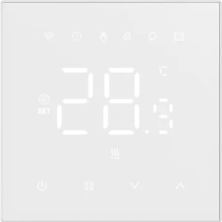Slimme Wifi Thermostaat Voor Vloerverwarming - Programmeerbare Temperatuurregelaar Met Smart Life App