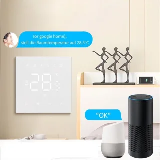 Slimme Wifi Thermostaat Voor Vloerverwarming - Programmeerbare Temperatuurregelaar Met Smart Life App