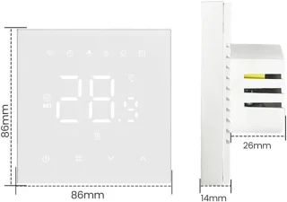 Slimme Wifi Thermostaat Voor Vloerverwarming - Programmeerbare Temperatuurregelaar Met Smart Life App