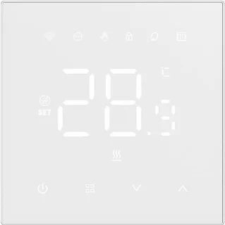 Slimme Wifi Thermostaat Voor Vloerverwarming - Programmeerbare Temperatuurregelaar Met Smart Life App