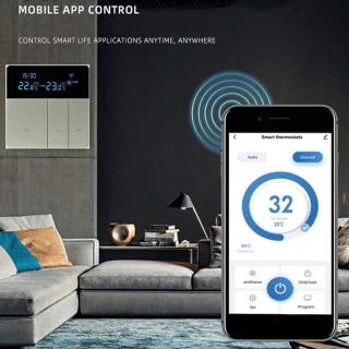 Programmeerbare Thermostaat met LCD-kleurenscherm voor Slimme Huizen