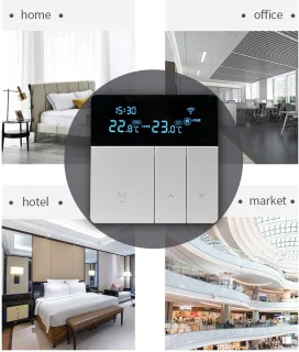 Programmeerbare Thermostaat met LCD-kleurenscherm voor Slimme Huizen