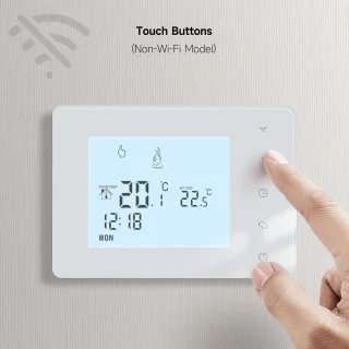Slimme Thermostaat met LCD-scherm en Programmeerbare Functies