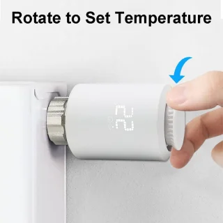 Slimme Radiator Thermostaat - Programmeerbaar, Zigbee Compatibel, WiFi Bedienbaar met App