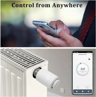 Slimme Radiator Thermostaat - Programmeerbaar, Zigbee Compatibel, WiFi Bedienbaar met App