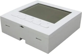 Thermostat numérique chauffage connexion 2 fils avec programmation 6 jours ouvrables et 2 périodes week-ends (Câble de sonde gratuit)