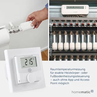 Wandthermostaat Met Schakeluitgang Voor Slimme Vloerverwarming, Wit