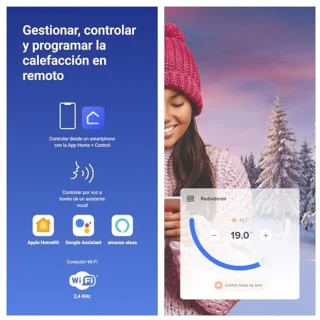 Slimme wifi thermostaat voor temperatuurregeling met afstandsbediening