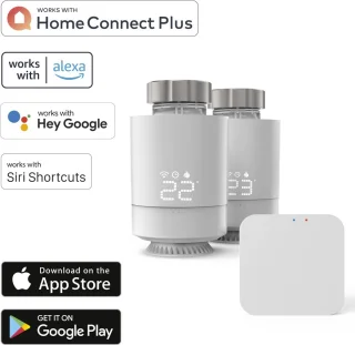 Hama Verwarmingsregeling Wifi 2x Slimme Radiatorthermostaat + Basis