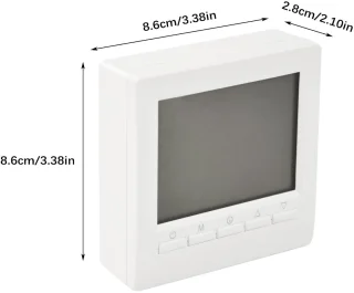 Programmeerbare Thermostaat voor Gashaarden - Digitaal LCD-scherm 5-90°C | NTC-sensor + Kinderveiligheid | Laagspanning Slimme Temperatuurregelaar 5A | Automatische Modus & Weekprogramma