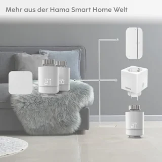 Slimme radiatorthermostaat starterset met hub voor wifi verwarming