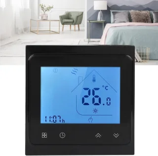 Slimme programmeerbare thermostaat met LCD-touchscreen en smartsensor voor optimale temperatuurregeling