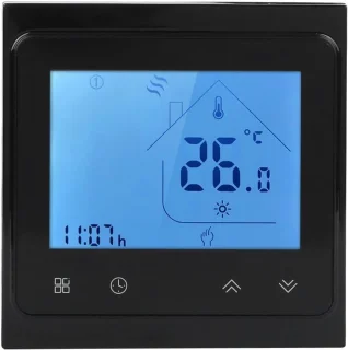 Slimme programmeerbare thermostaat met LCD-touchscreen en smartsensor voor optimale temperatuurregeling