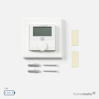Wandthermostaat met Luchtvochtigheidssensor en Draadloze Temperatuursensor - Slimme Radiatorthermostaten en Vloerverwarmingsregeling, Geschikt voor Alexa