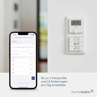Wandthermostaat met Luchtvochtigheidssensor en Draadloze Temperatuursensor - Slimme Radiatorthermostaten en Vloerverwarmingsregeling, Geschikt voor Alexa