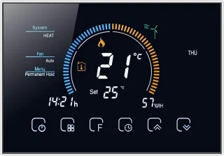 Slimme WiFi-thermostaat met Programmeerbare Temperatuurregelaar en Weerweergave