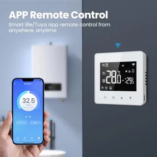 Wifi thermostaat met led-touchscreen - programmeerbaar, spraakbesturing en afstandsbediening