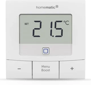 Wandthermostaat Draadloos met Temperatuursensor voor Slimme Radiatorthermostaten - Compatibel met Alexa en Google Home