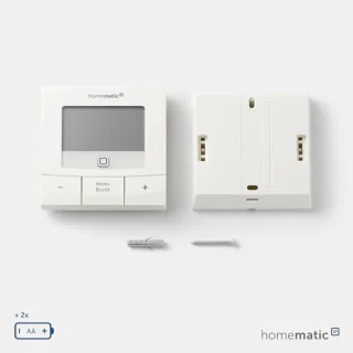 Wandthermostaat Draadloos met Temperatuursensor voor Slimme Radiatorthermostaten - Compatibel met Alexa en Google Home