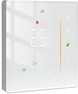 Programmeerbare WiFi verwarmingsthermostaat met draadloze controle via app en spraakassistent