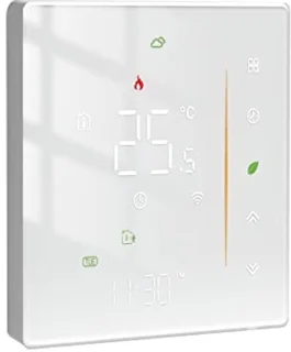 Programmeerbare WiFi verwarmingsthermostaat met draadloze controle via app en spraakassistent