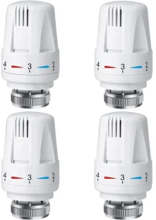 4 stuks radiator Thermostaatkop, TRV radiatorthermostaatkop M30 x 1,5, radiatorthermostaatkraan, radiatorkranen voor verwarmingssystemen thuis en op kantoor