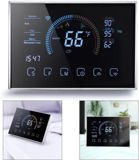 Slimme Digitale Warmtepomp Thermostaat met WiFi en Groot Display