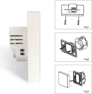 TechU™ Slimme Thermostaat Ease – Wit – Alleen voor CV-ketel – App & Wifi – Google Home & Alexa – Persoonlijk programma instelbaar
