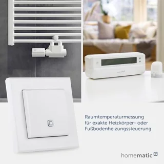 Draadloze Temperatuur- en Luchtvochtigheidssensor voor Slimme Huizen – Geschikt voor Radiatorthermostaten en Vloerverwarmingsregelaars, Werkt met Alexa