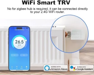 Slimme WiFi Thermostatische Radiatorventiel - Programmeerbaar Temperatuurbeheer voor Smart Home