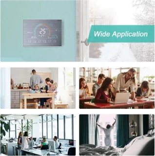 TechU™ Smart Thermostaat Relax – Zilver – Alleen voor CV-ketel – App & Wifi – Google Assistant & Amazon Alexa