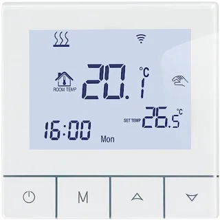 Slimme WiFi Thermostat voor Gasboiler - Programmeerbare Digitale LCD Touchscreen voor Vloerverwarming